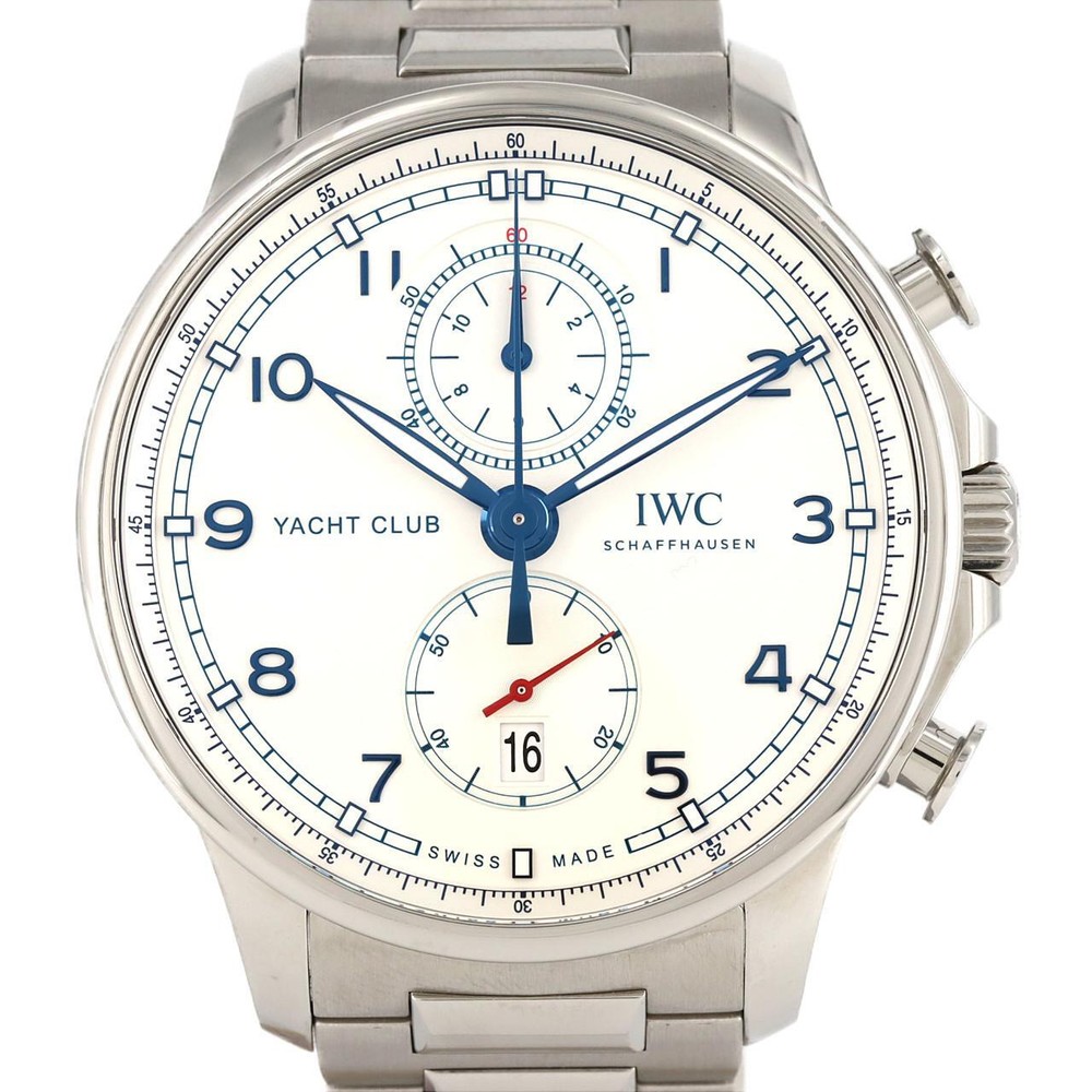 Authentic IWC Portugieser Yacht Club Chronograph IW390702 SS Automatic  #270-...
