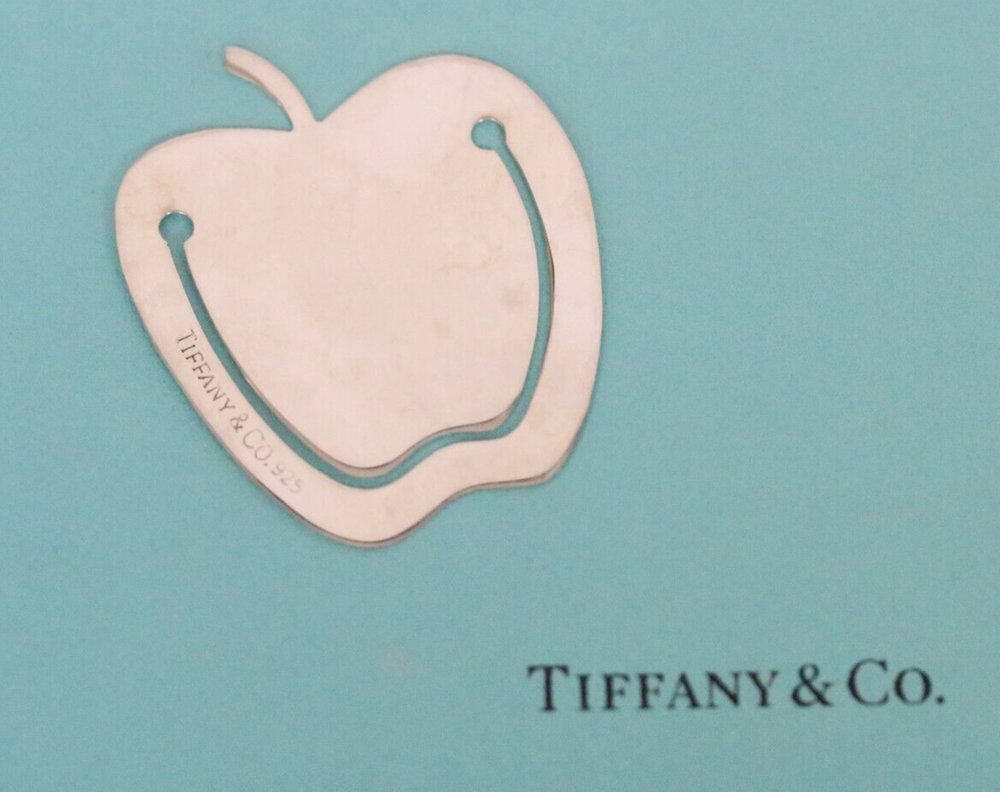Tiffany & Co. Sterling Silver Apple Bookmark