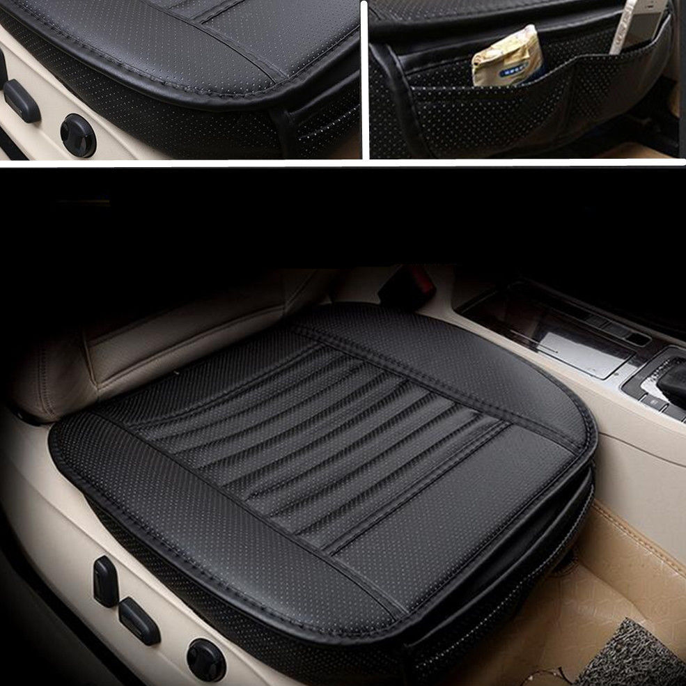 Bamboo Charcoal PU Leather Seat Pad Universal Car Cushion Cover Mat