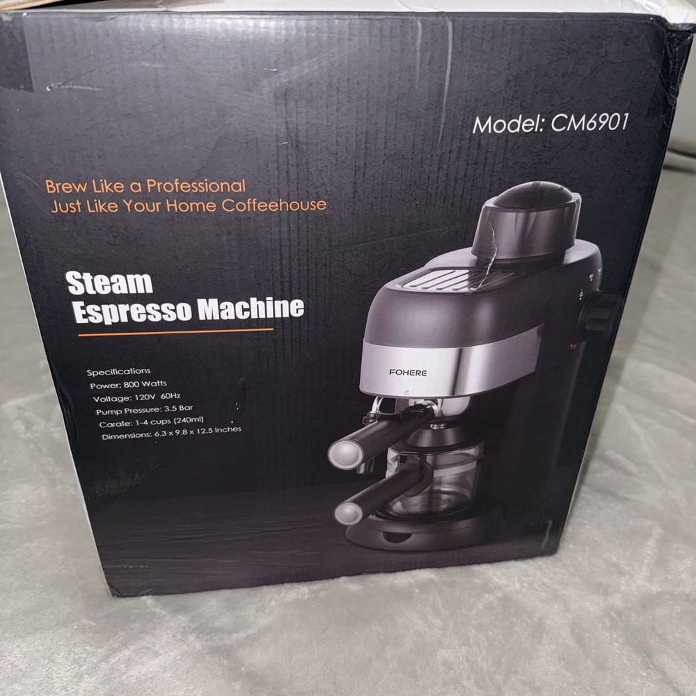 FoHere CM6901 Steam Espresso Machine for Home Baristas