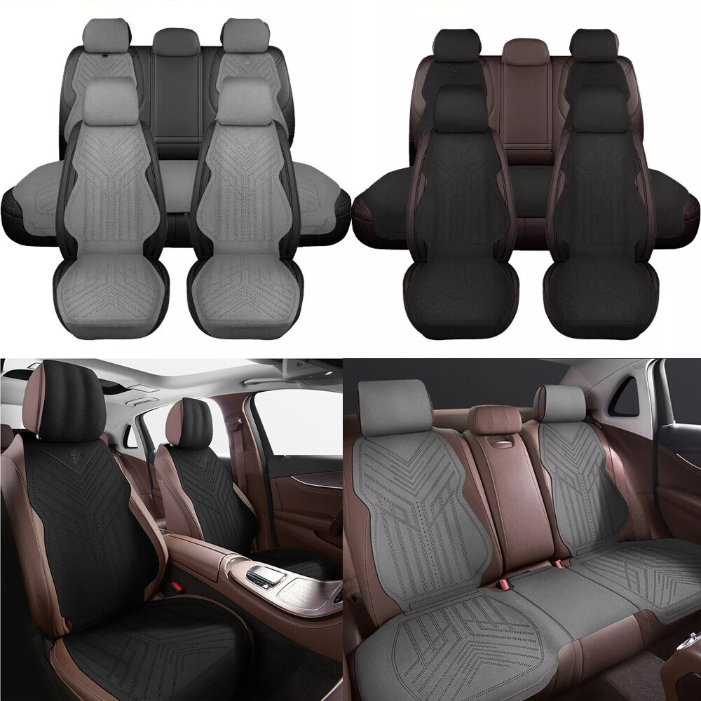 For Toyota Corolla Car Seat Cover Full Set Leather Front Rear Protector Cushion