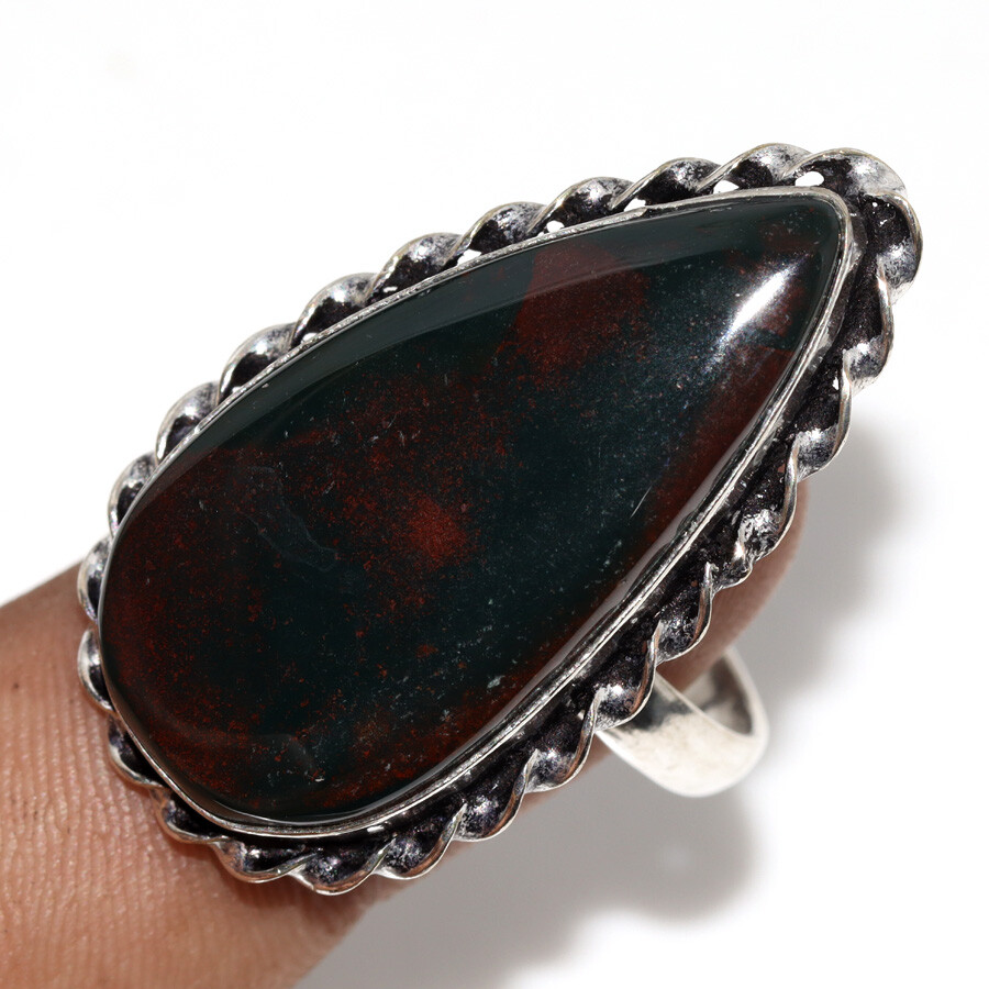 Black Onyx 925 Silver Plated Gemstone Ring US 12 Fast-Selling Gift JW