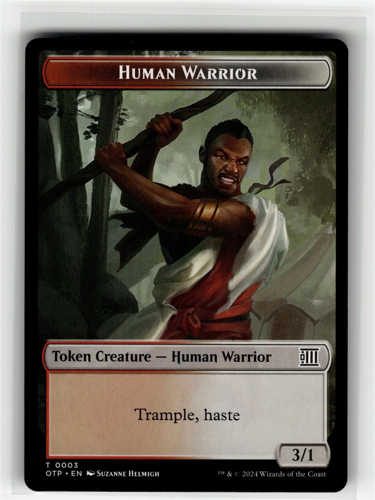 HUMAN WARRIOR TOKEN Breaking News #3 OTP(NM+)(MTG)