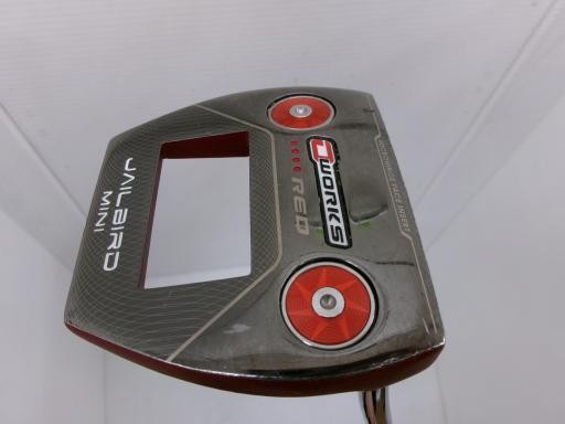 Odyssey  O Works Red Jailbird Mini  O WORKS RED JAILBIRD MINI 33 inches   Putter