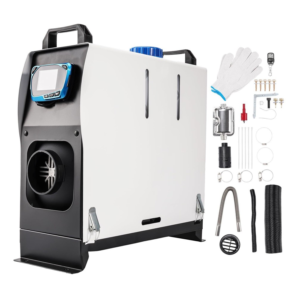 New White Diesel Air Parking Heater 12V 5KW 5L For Cars SUV Boats w/ LCD Switch