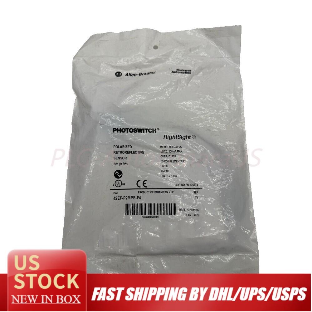NEW AB 42EF-P2MPB-F4 Photoelectric Sensor 42EFP2MPBF4 Allen-Bradley US Free Tax