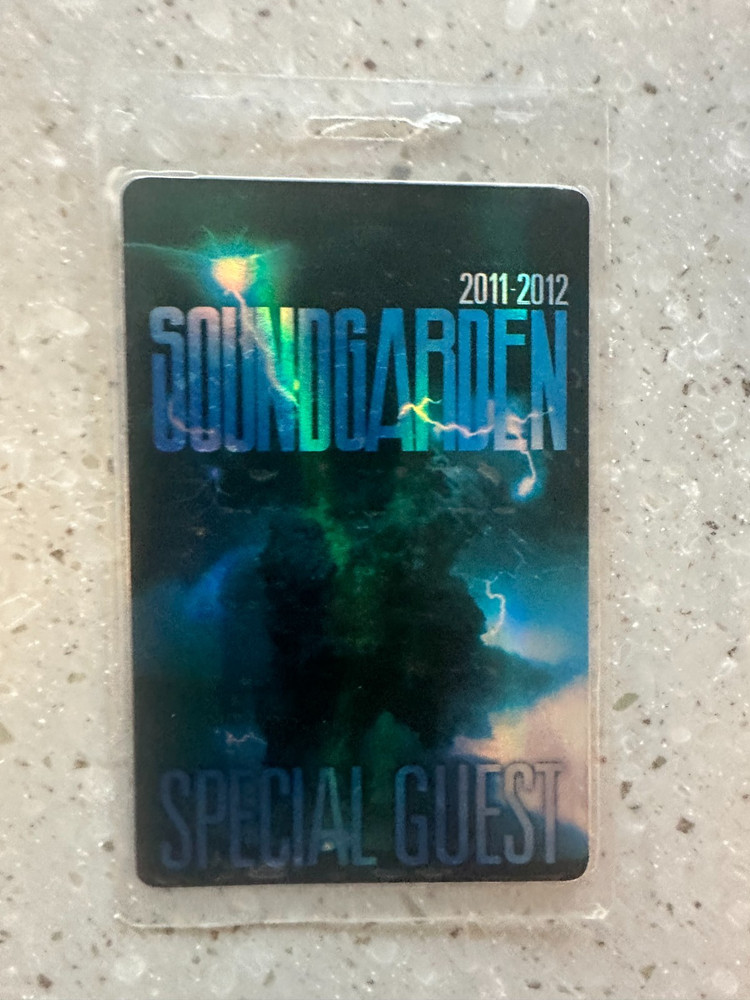 RARE road crew issued SOUNDGARDEN all access pass RARE