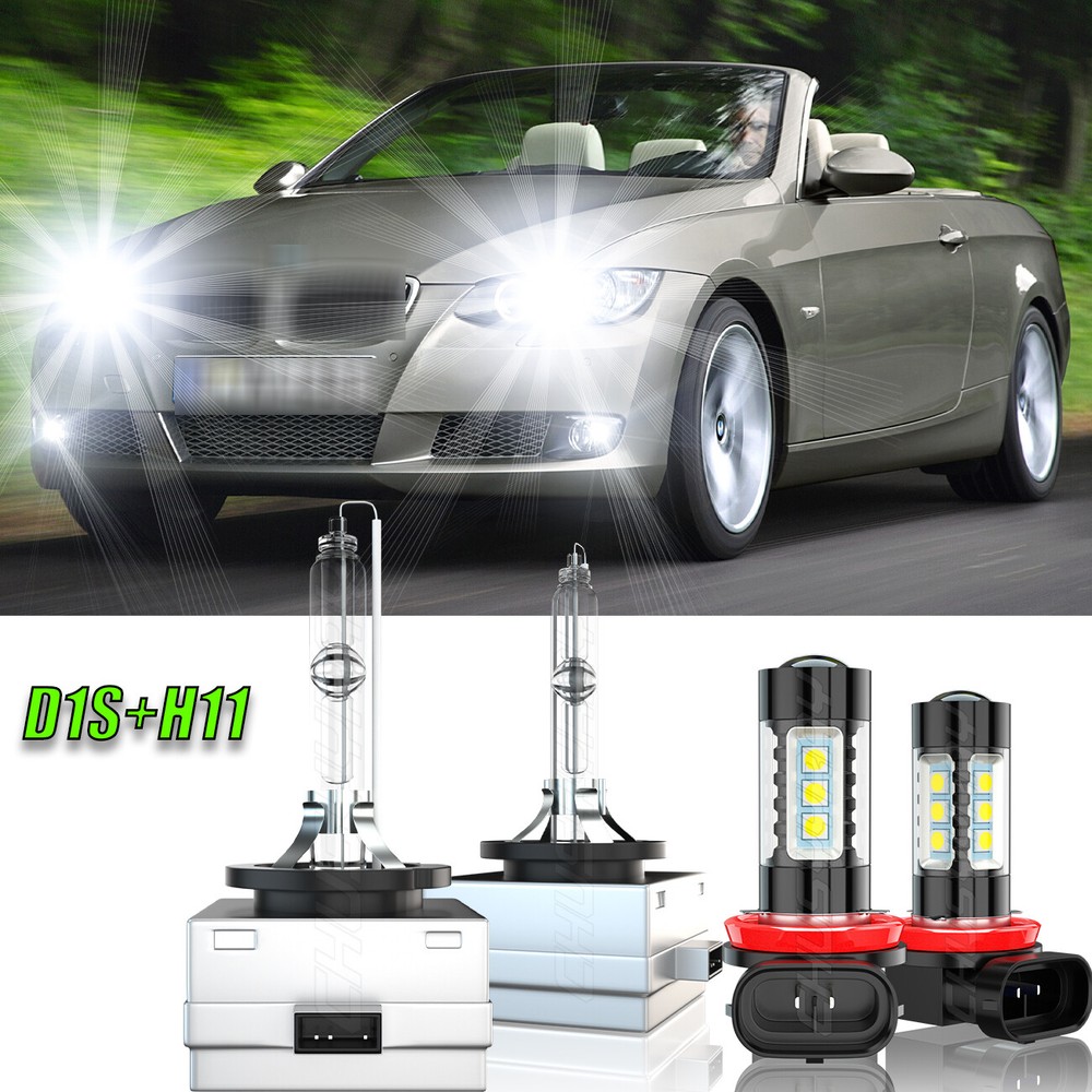 BMW 335i 2007-2015ハイ/ロービームD1S HIDヘッドライト+ LEDフォグランプ電球H11用