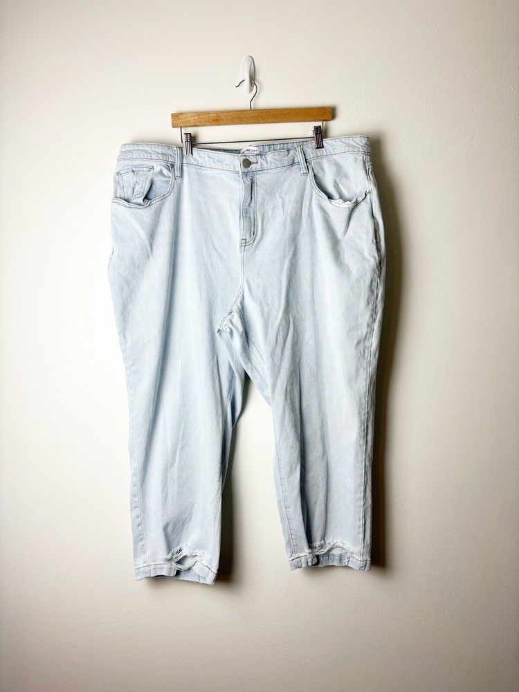 LANE BRYANT Flex Magic Waistband Straight Light Wash Jeans Size 24S