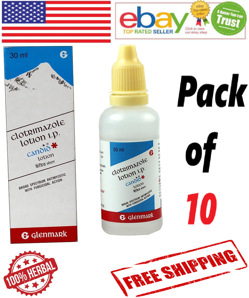 10x Candid Antifungal Lotion 30ml Each Treats Fungal Skin Infections (Free Ship)