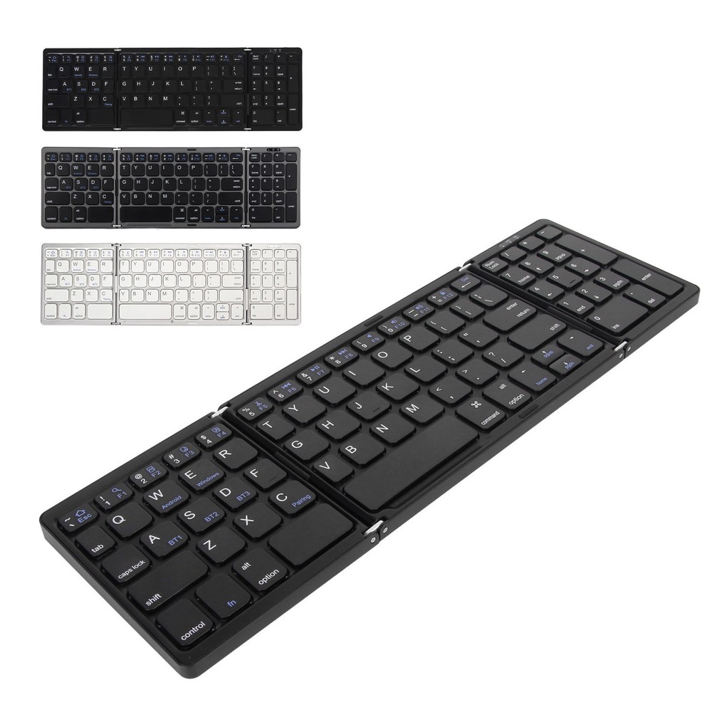 Foldable Bluetooth Keyboard for Laptop Tablet Phone Wireless Portable Compact