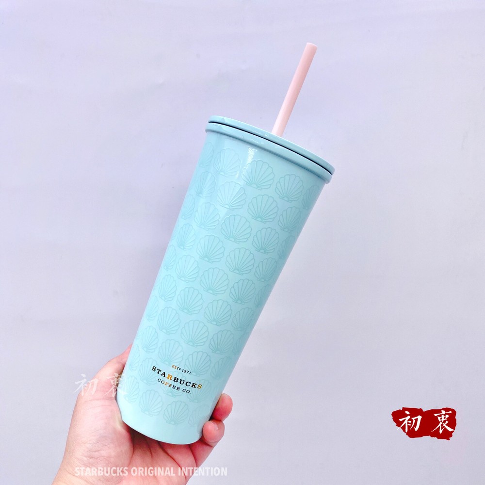 2020 Starbucks China Anniversary 16oz Green Stainless Steel Straw Tumbler