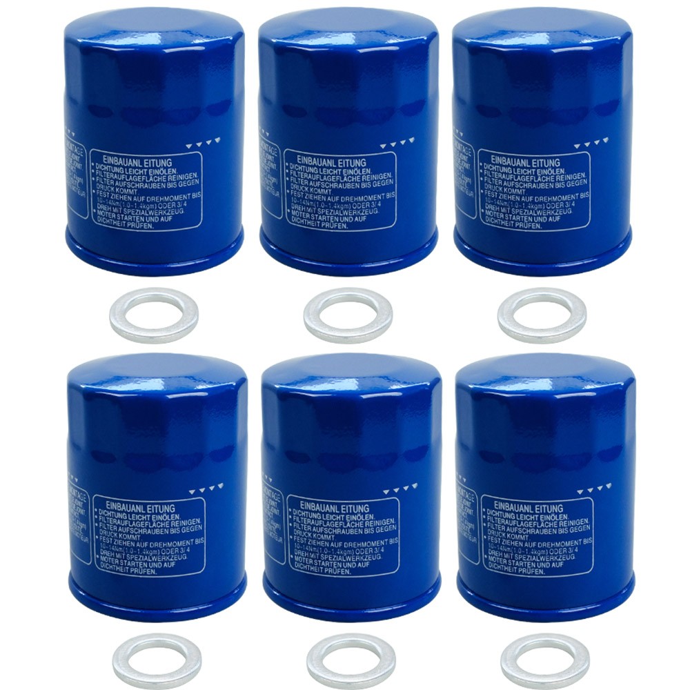 6x Non-OEM Oil Filter Replace for HONDA Accord CR-V Civic Odyssey 15400-PLM-A02