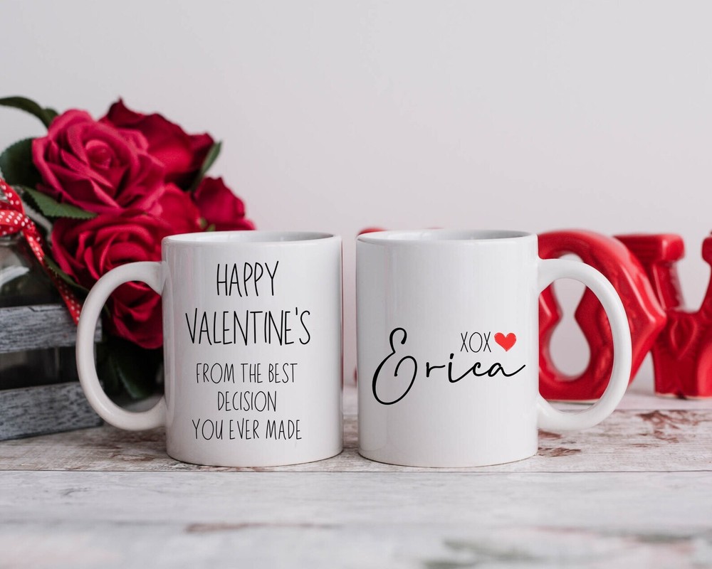 Valentines Day Personalized Mug for Boyfriend - His Custom Gift Idea-image