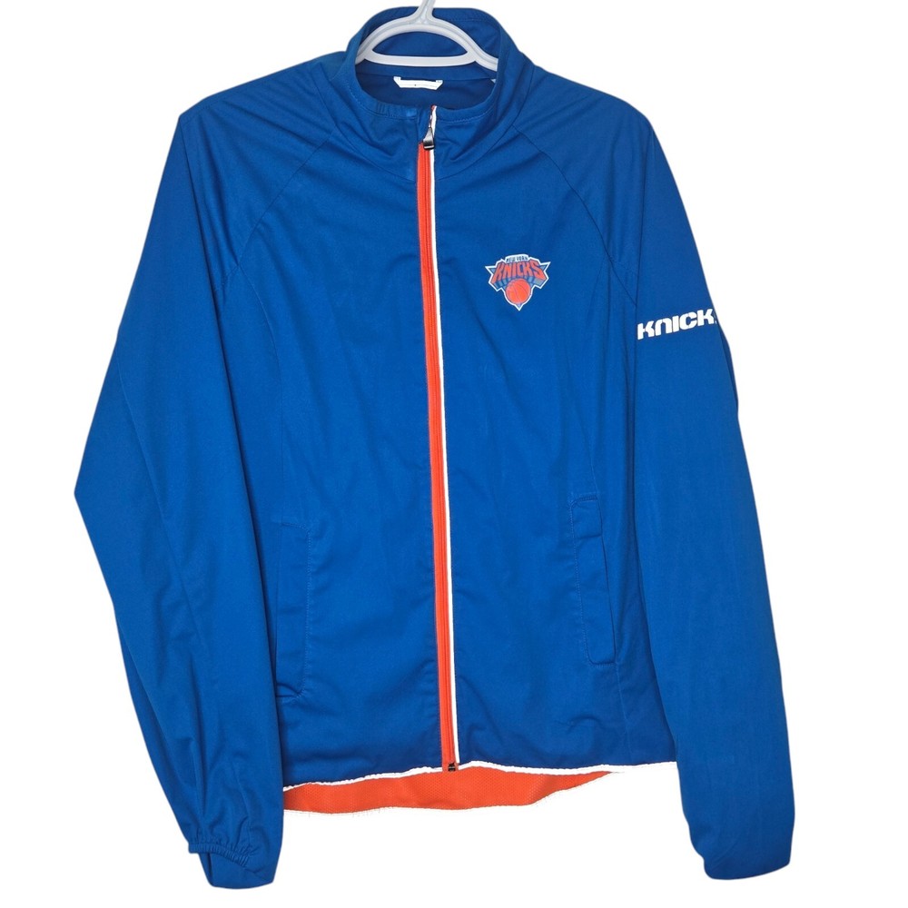 GIII Sports By Carl Banks Women's NBA New York Knicks Jacket Size Large Blue