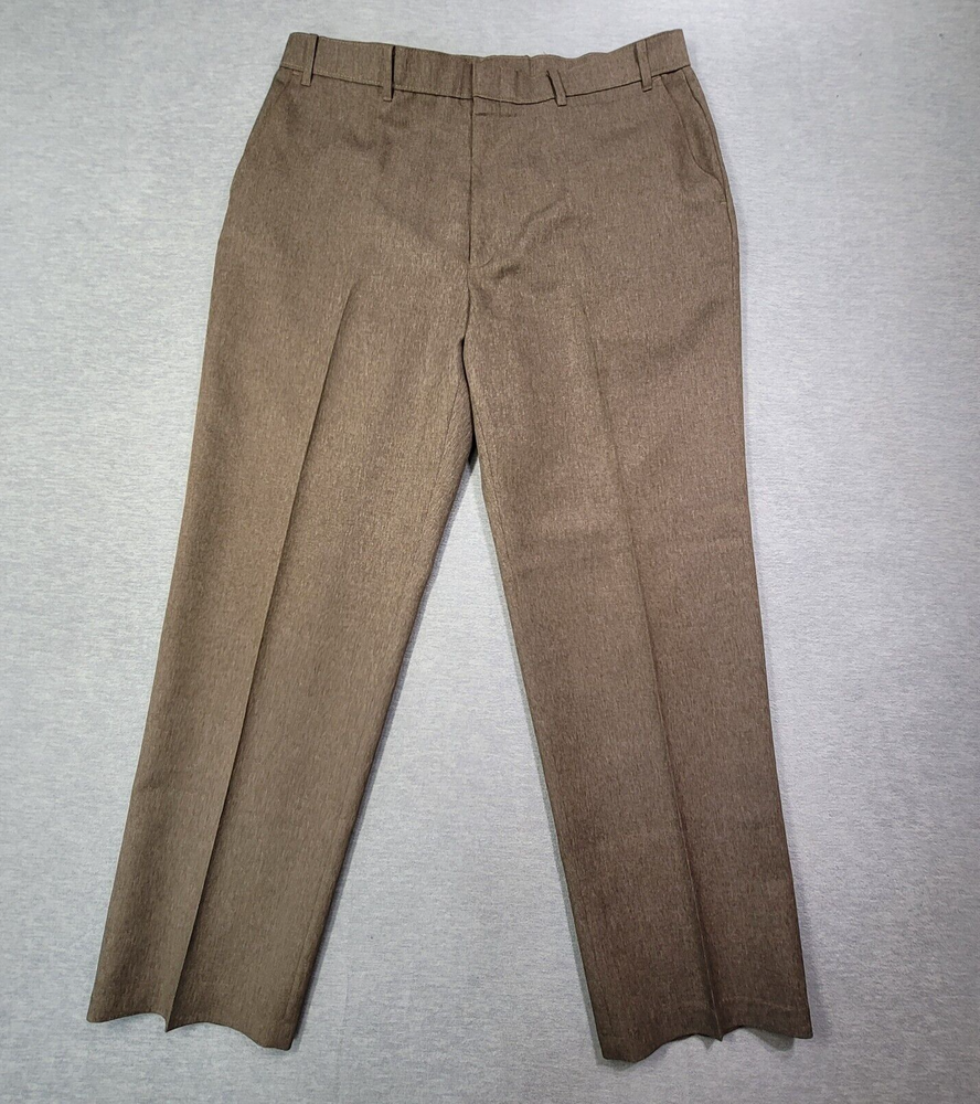 Vintage Levis Pants Mens 38x31 Brown Relaxed Action Slacks Dacron Polyester