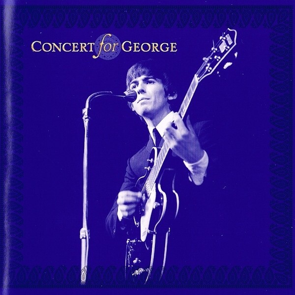 CD: Concert for GEORGE harrison NM 2 discs w/slipcase w/hype sticker beatles