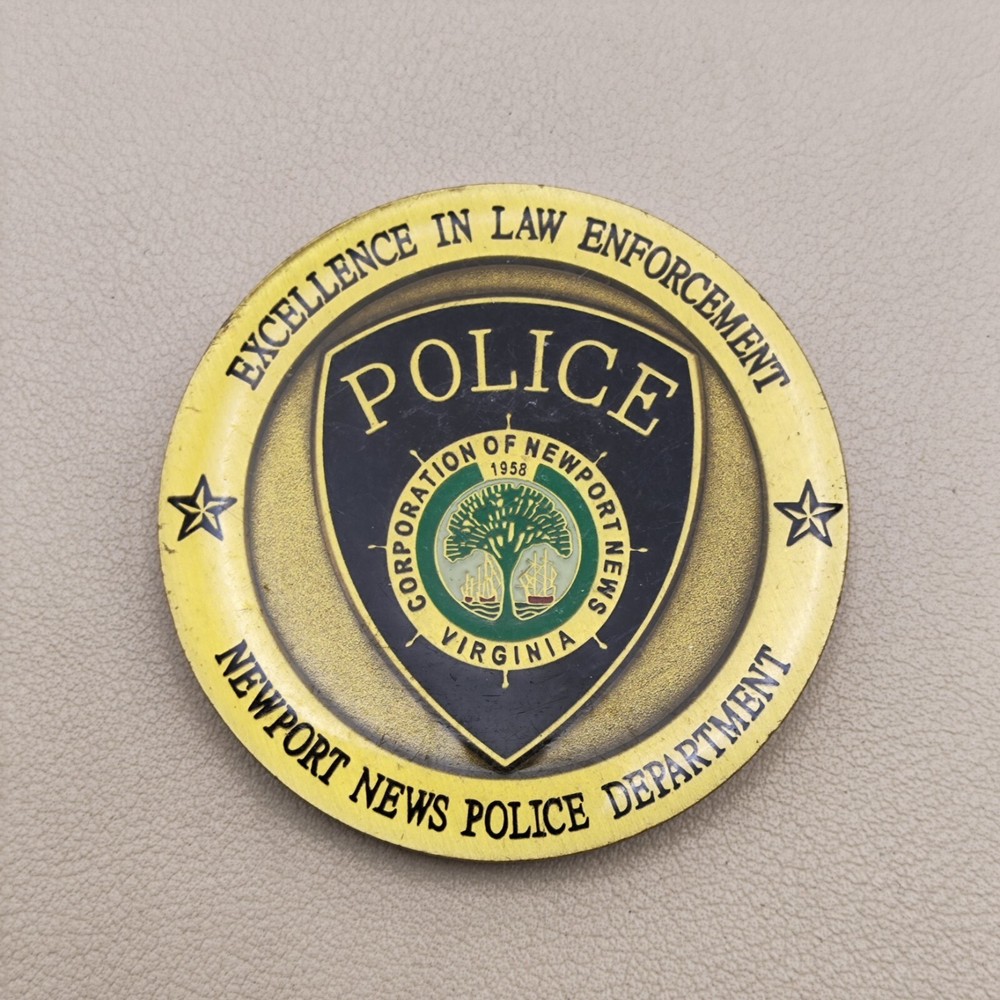 Newport News Virginia Police Department Employee of the Quarter Challenge Coin