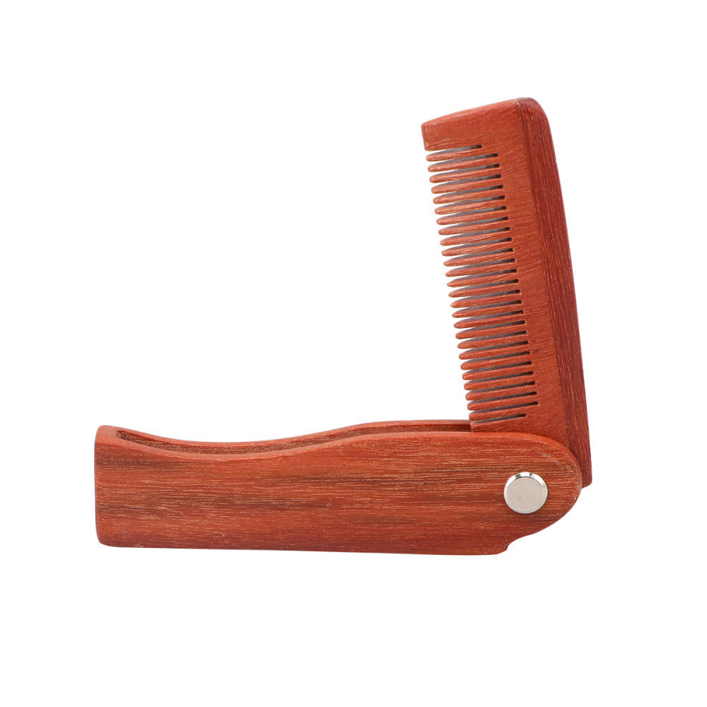 Mens Hair Comb Folding Wood Comb Wood Beard Comb Wood Hair Brush Mustache Comb