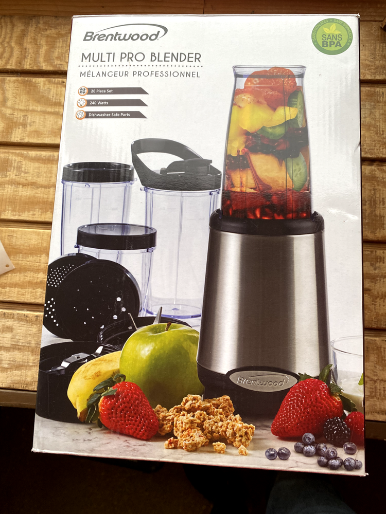 Brentwood JB-199 240W Multi Pro Blender with 20-Piece Set New