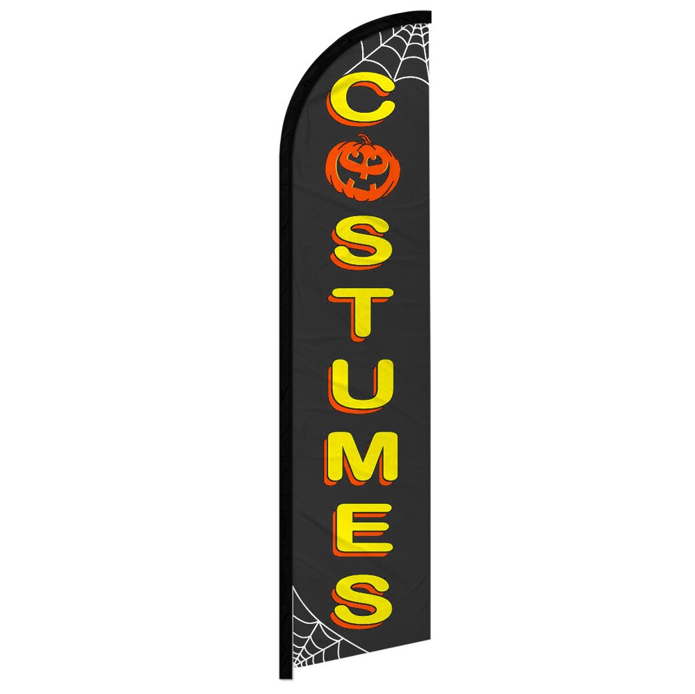 Spooky Halloween Windless Swooper Flag – Vibrant, Durable, and Perfect for Outdoor Decor!