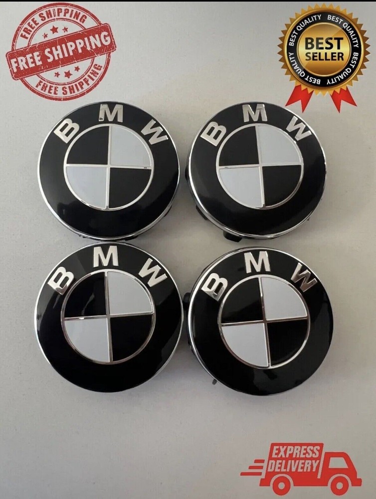 4X 68mm Fit Compatible Wheel Rim Cover Hub Center Caps Logo Emblem