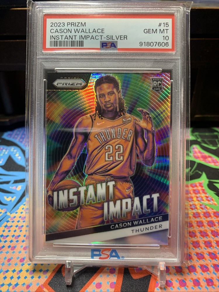 2023-24 Panini Prizm Silver Instant Impact RC #15 Cason Wallace