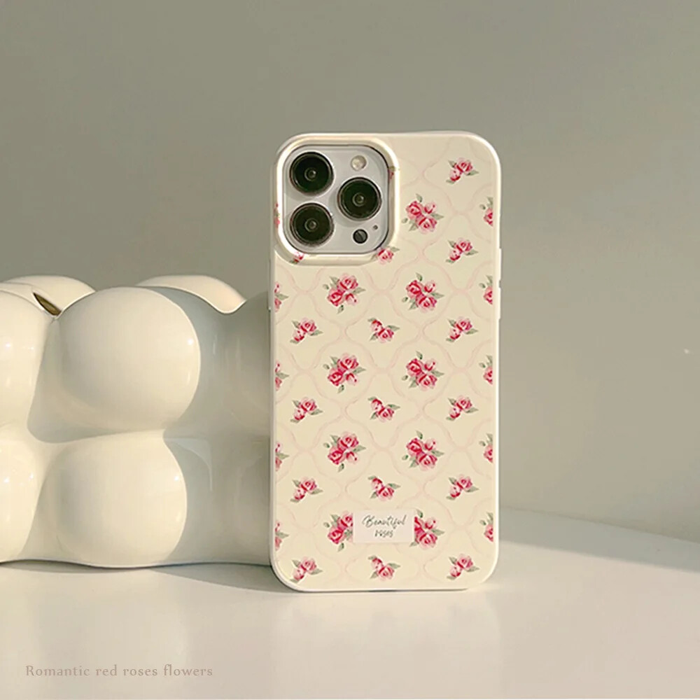Floral Bumper Case for iPhone 15 14 13 12 11 ProMax - Protective & Stylish