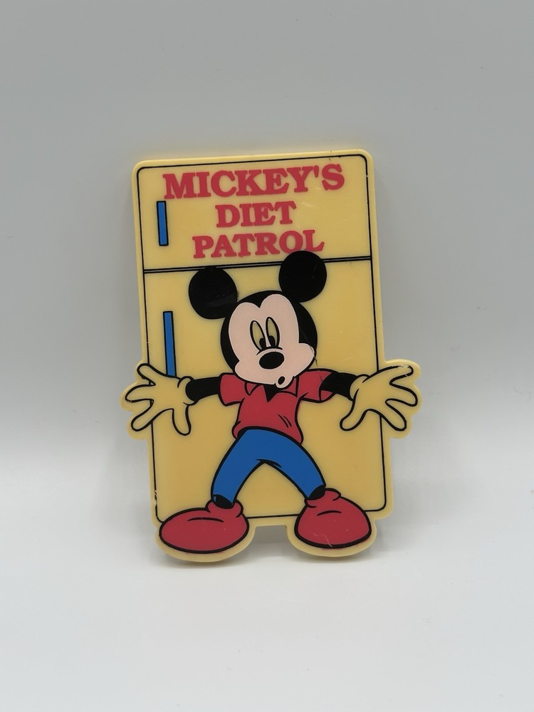 1970'S Walt Disney World Magnet - Mickey's Diet Patrol 3.5