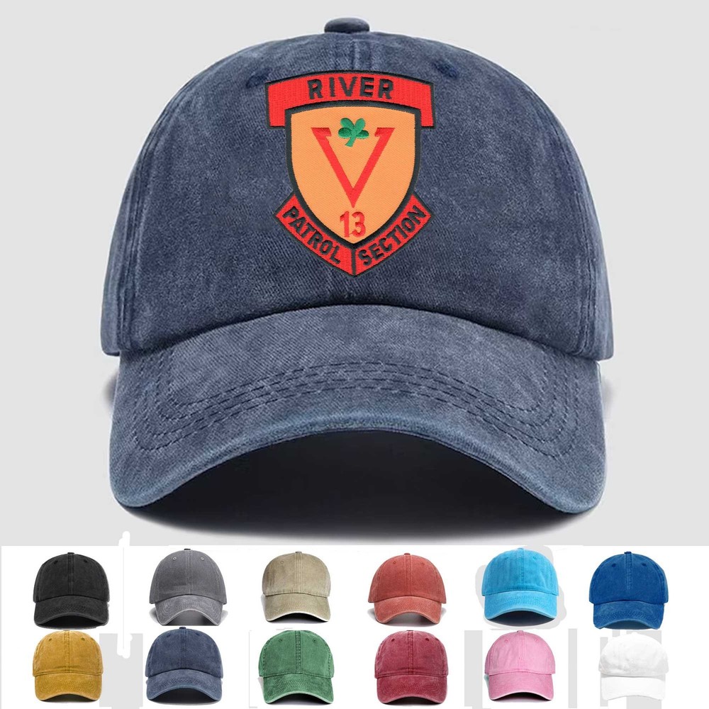 Custom Embroidered Hat Rivsec 513 River Patrol Section, Veteran Cap, Trucker Hat