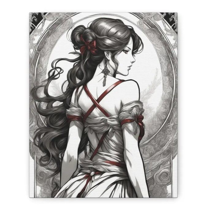 Enchanting Sashed Beauty Wall Art for Fantasy Home Decor Enthusiasts