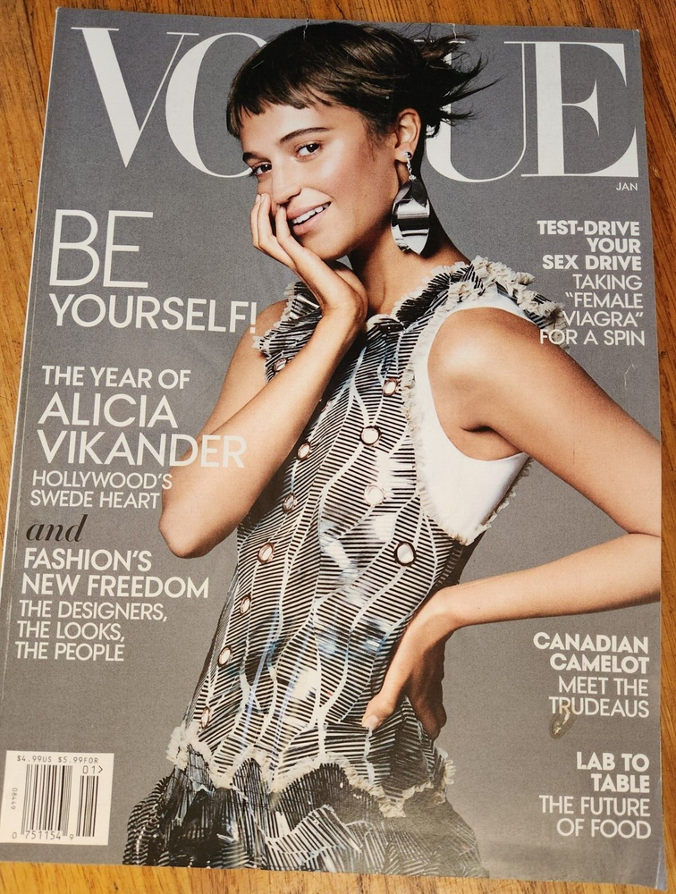 Vogue January 2016 Alicia Vikander Katy Perry Sexy Imann Hammam FAIR Stylish Issue