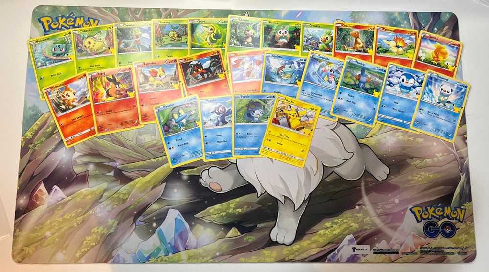 Pokemon Complete Set Non-Holos McDonalds 25th Anniversary 25 Cards NM
