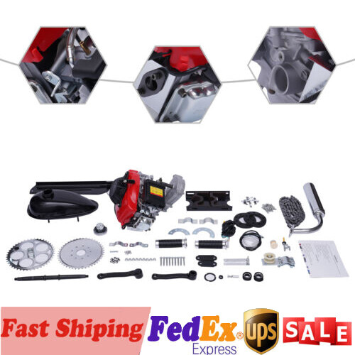 Bicycle Motorized 49CC 4 Stroke Gas Petrol Bike Engine Motor Kit Chain Scooter