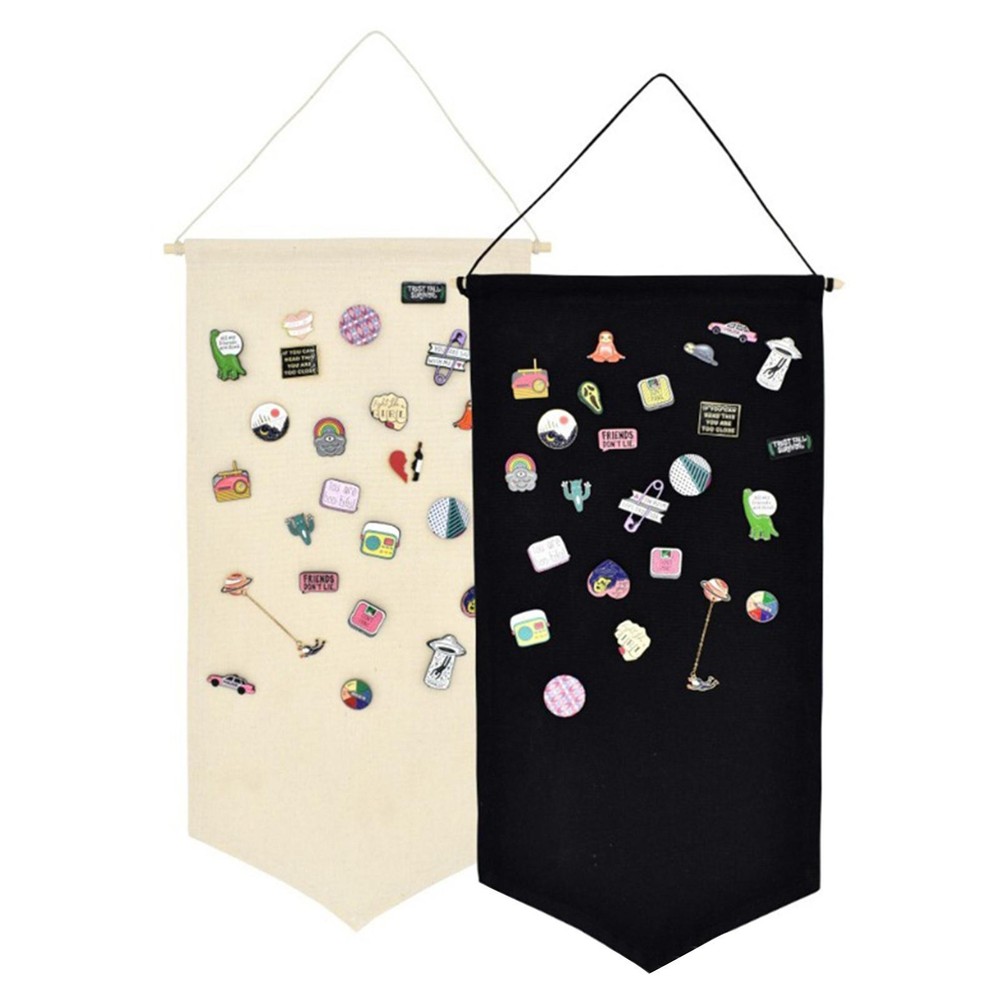 Enamel Pin Display Banners Canvas Pin Banner
