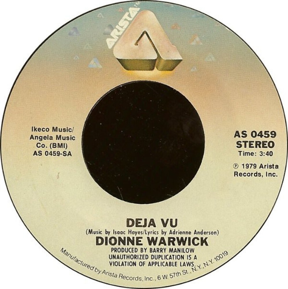 Dionne Warwick - Deja Vu / All The Time (7