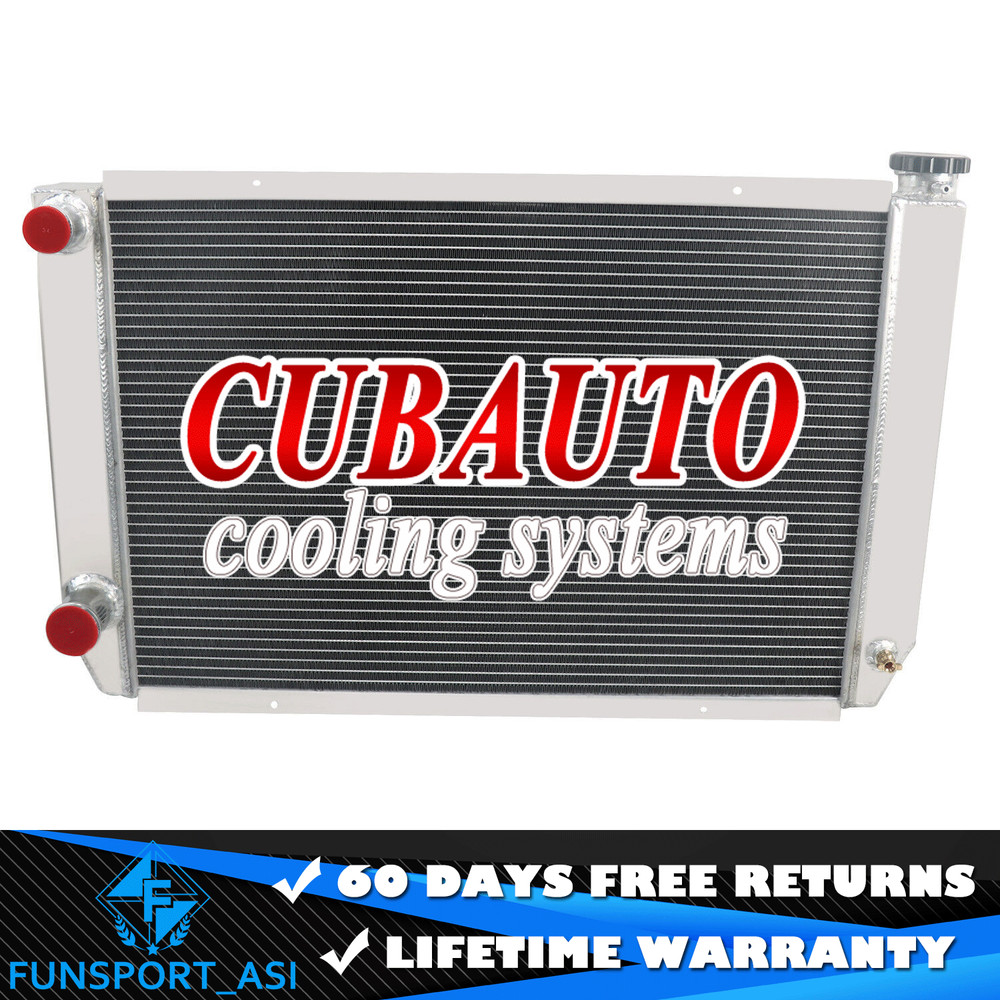 4 Rows Core Aluminum Radiator Fits Ford Mopar Style 31