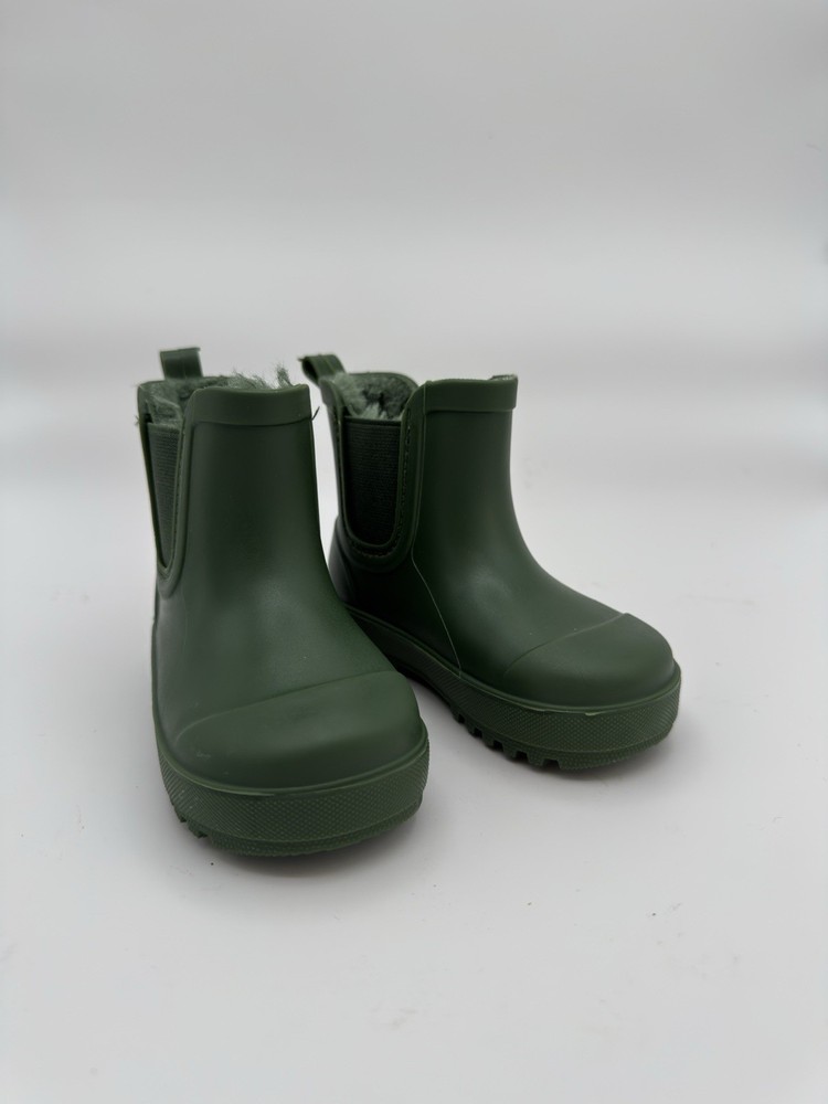 BEARPAW Toddler and Kids' Chelsea Rain Boots with Faux-Fur Lining