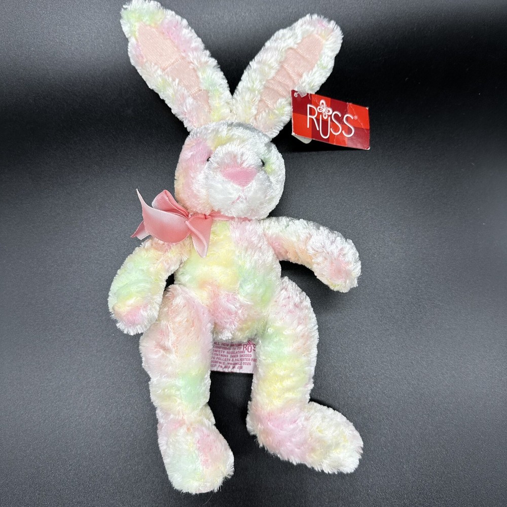 Russ Berrie Rainbow Rabbit Bunny 11
