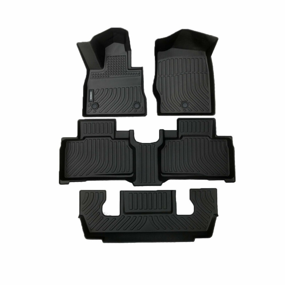 Floor Mats Liner TPE Rubber All-Weather For Ford Explorer 2020 2021 Black