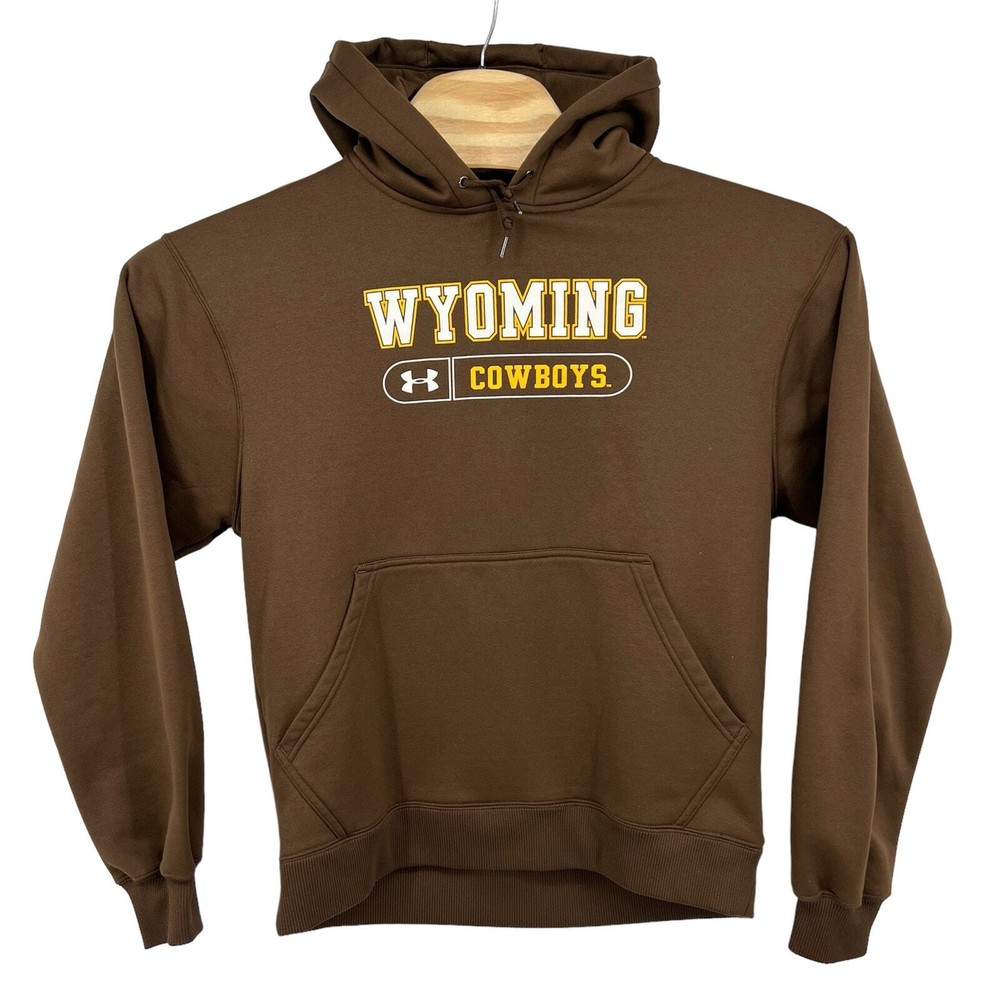 Men's brown Under Armour University of Wyoming Cowboys hoodie sweatshirt