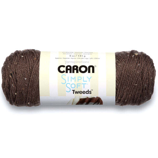 Spinrite Caron Simply Soft Tweeds Yarn Taupe Pack of 1 Skein