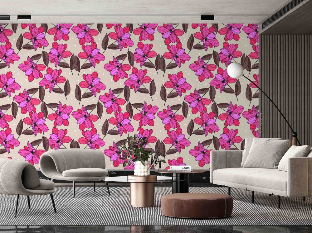 3D Baroque Style Flowers Pattern Wall Murals Wallpaper Murals Wall Sticker 42