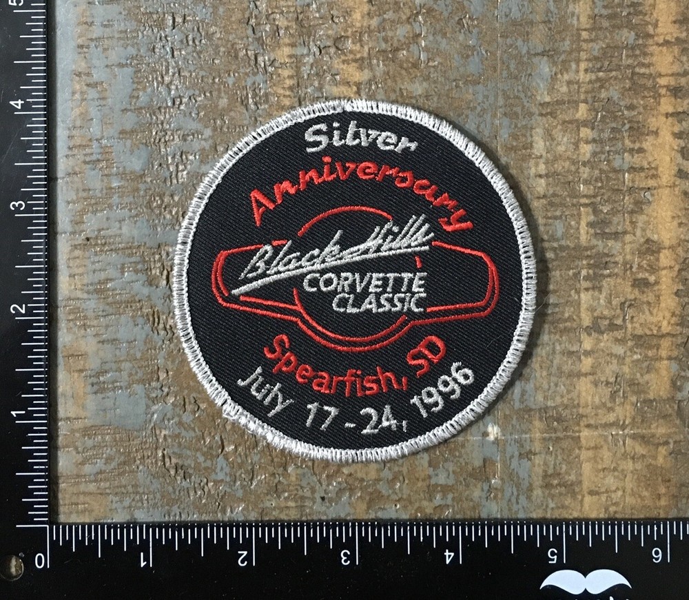 Vintage Black Hills Corvette Silver Anniversary South Dakota Patch