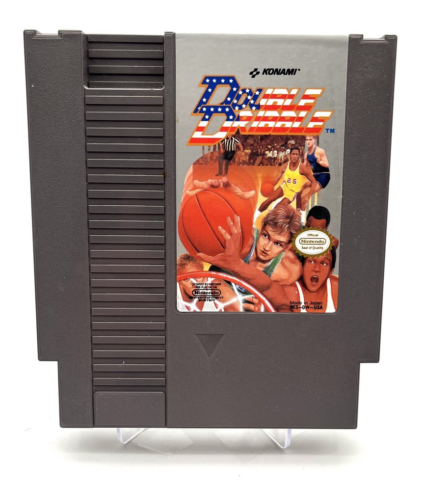 Double Dribble NES Game Cartridge by Konami 1987 Tested Working-image