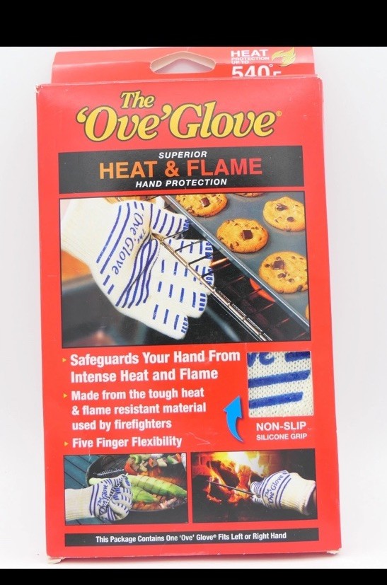 The Ove Glove Superior Heat & Flame Hand Protection Hot Surface Oven Mitt Glove