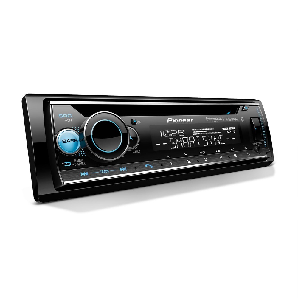 Pioneer DEH-S6220BS Touchscreen Single Din Stereo Receiver Bluetooth CD Playe...
