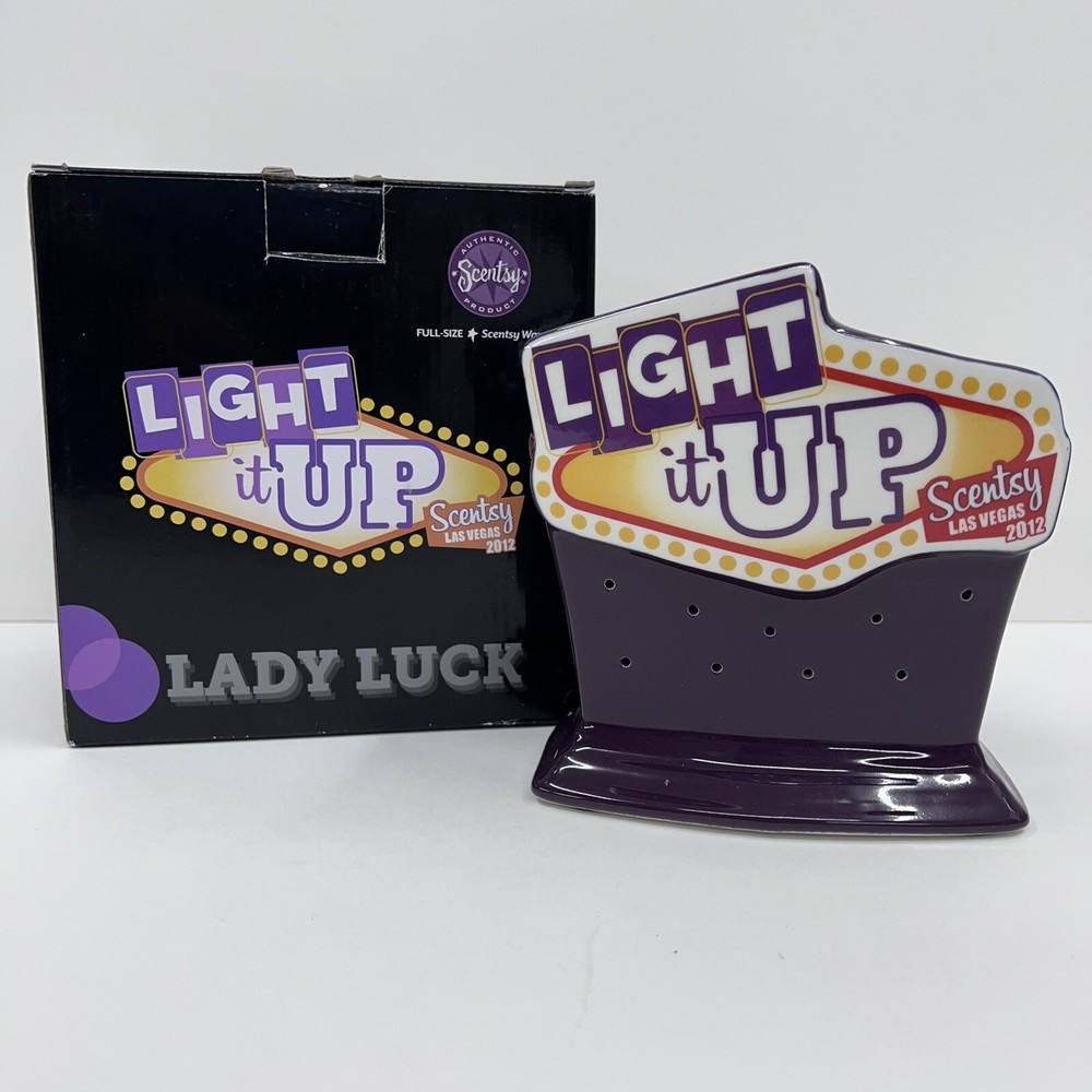 Scentsy Light It Up Las Vegas Convention Full Size Warmer With Bulb 2012