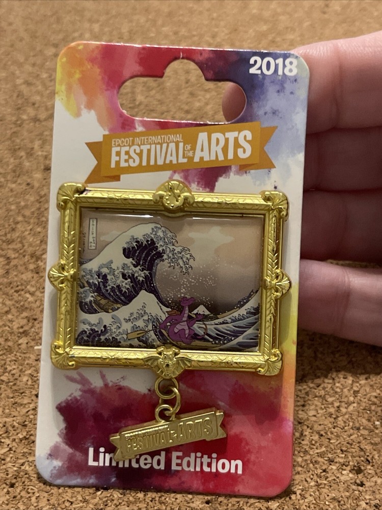 Disney Festival of the Arts Figment Portrait Katsushika Greatest Wave Artwork