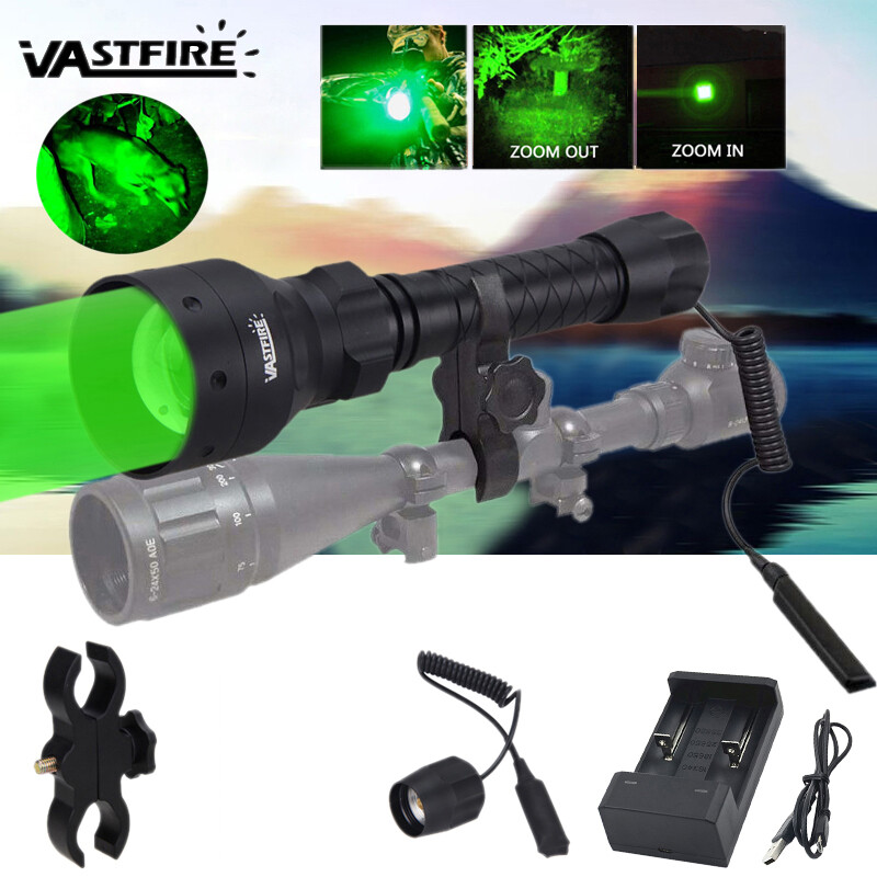 Green Hunting Light Set for Wild Game Night Vision Hog Predator Hunting LED Torch  